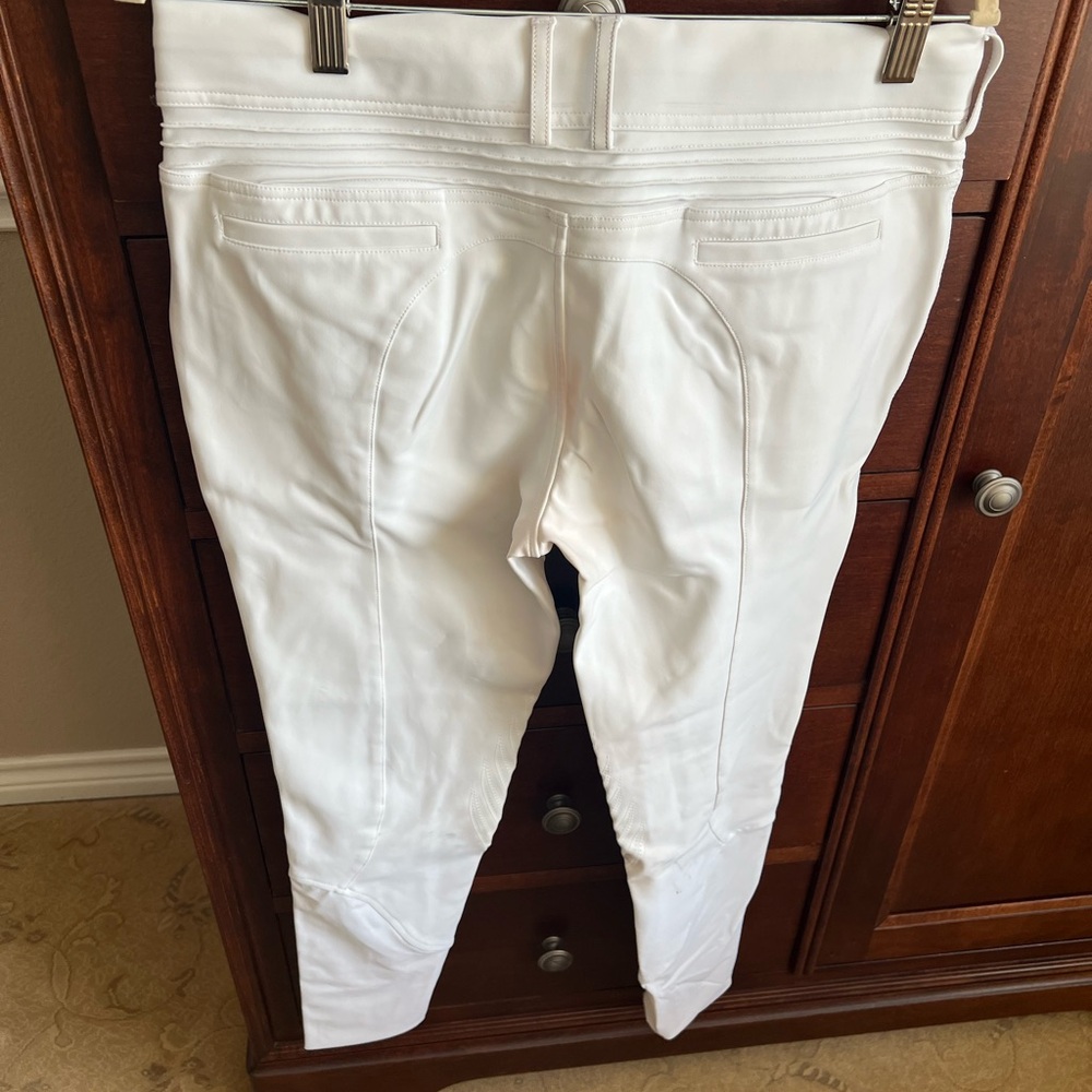 Samshield White Equestrian Riding Pants - Picture 2 of 3